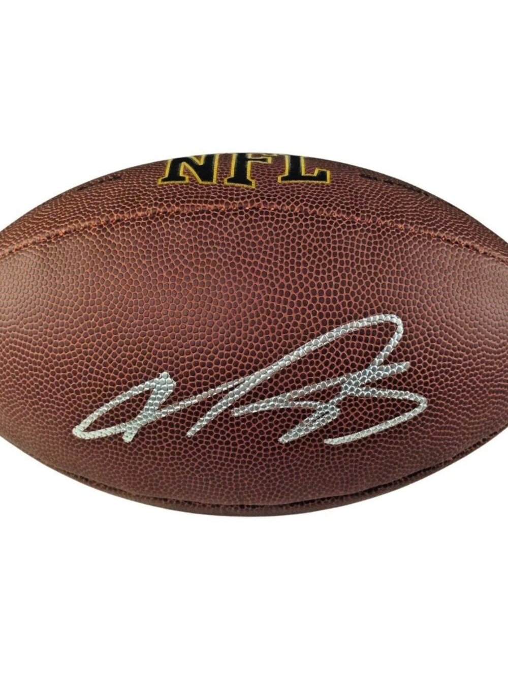 Vernon Davis Signed Wilson Football San Francisco 49ers SB 50 Proof COA